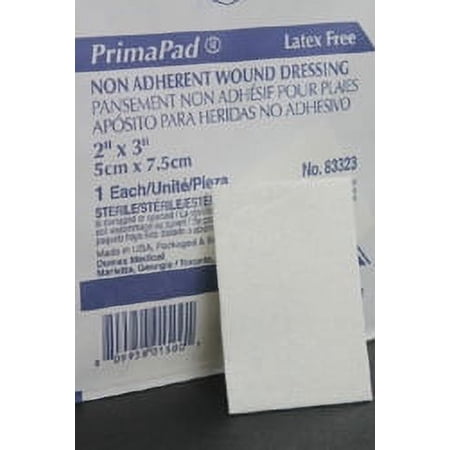 Non-Adherent Dressing Rayon Filling/DelNet Backing 2 X 3 Inch Sterile - Box of 100