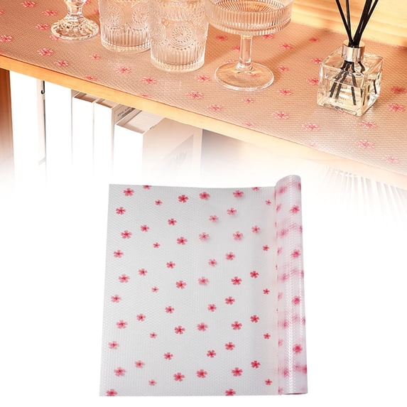 Non-Adhesive Fridge Shelf Mats & Washable Refrigerator Liners, Oil-Proof Drawer Liners for Kitchen, Cabinets, Drawers, Shoe Racks, Non-Slip, Easy to Trim, Home Organization Mats, L-30*300cm