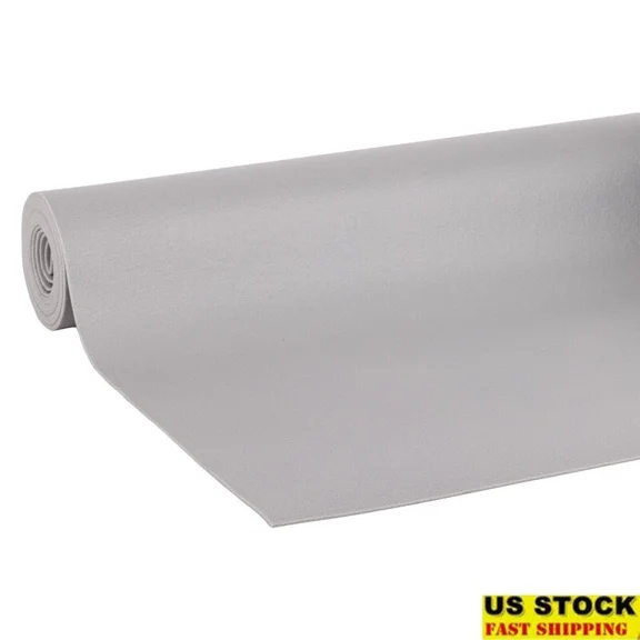 Non Adhesive Solid Grip Shelf Liner Antimicrobial Non Slip Kitchen Roll New