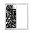 thumbnail image 1 of Non-Adhesive Static Cling Window Tint, Black Kitchen Tools Window Privacy Film Frosted, Modern Cooking Utensil Farmhouse Cookware Insulated Windows Frosted Films for Living room, 35.4 x 78.7 Inches, 1 of 9