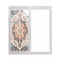 thumbnail image 1 of Non-Adhesive Static Cling Window Tint, Boho Window Privacy Film Frosted, Orange Blue Ethnic Tribe Abstract Art Insulated Windows Frosted Films for Living room, 35.4 x 78.7 Inches, 1 of 9