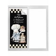 thumbnail image 1 of Non-Adhesive Static Cling Window Tint, Chef Gnomes Window Privacy Film Frosted, Rustic Black White Paid Dessert Cake Cook Insulated Windows Frosted Films for Living room, 35.4 x 78.7 Inches, 1 of 9