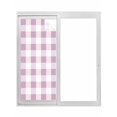 thumbnail image 1 of Non-Adhesive Static Cling Window Tint, Pink White Buffalo Check Window Privacy Film Frosted, Farmhouse Plaid Modern Geometric Insulated Windows Frosted Films for Living room, 35.4 x 78.7 Inches, 1 of 9