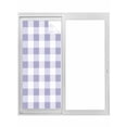 thumbnail image 1 of Non-Adhesive Static Cling Window Tint, Purple White Buffalo Check Window Privacy Film Frosted, Farmhouse Plaid Modern Geometric Insulated Windows Frosted Films for Living room, 35.4 x 78.7 Inches, 1 of 9