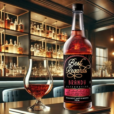 BEST REGARDS Brandy Alternative NonAlcoholic 750ML | World Leading Developer of NA Spirits