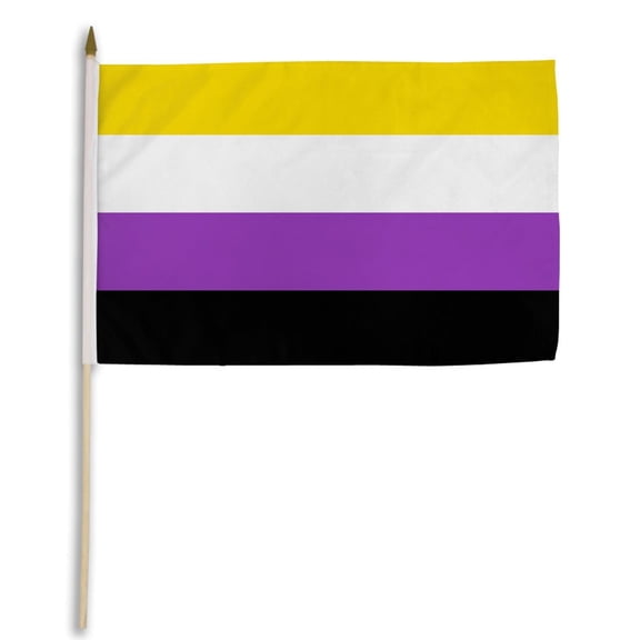 Non-Binary 12x18in Stick Flag