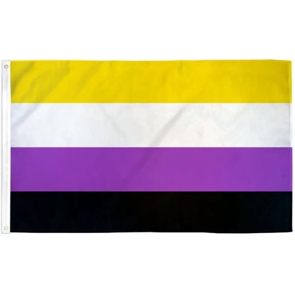 Non-Binary Flag 3X5Ft Lgbtqia Nb Pride Nonbinary Pride Non-Binary Pride Lgbt