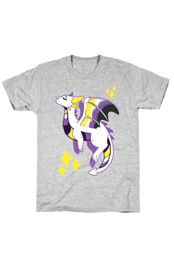 Non-Binary Pride Dragon Tee Shirt Sweatshirt Hoodie