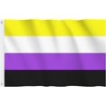 Non-Binary Pride Flag, NB Pride Genderqueer Gender Identity Pride LGBT ...