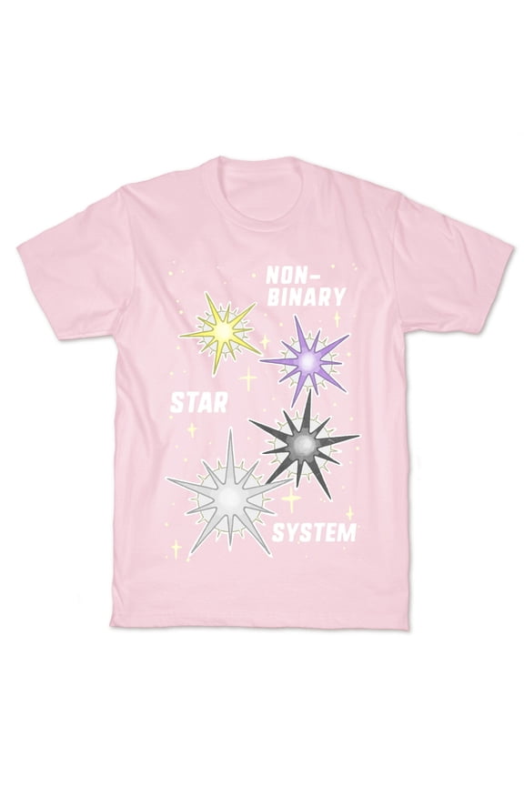 Non-Binary Star System Tee Shirt Sweatshirt Hoodie