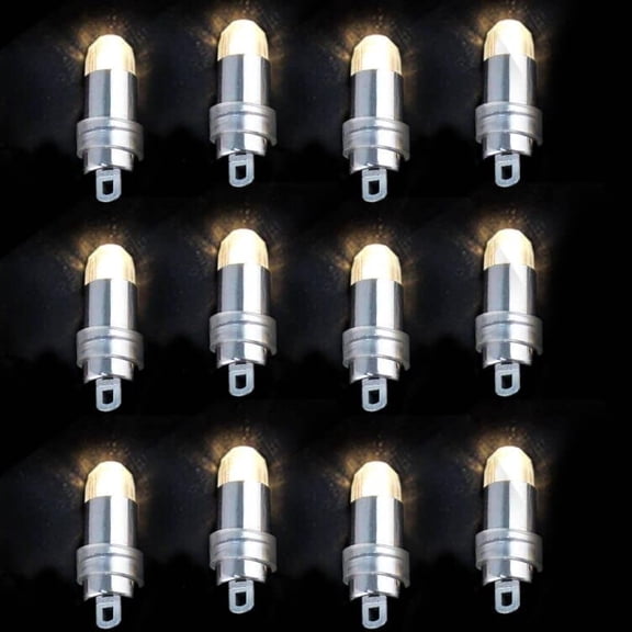 Non-Blinking LED Mini Lights Battery Operated Small LED Lights for Balloon Paper Lantern Party Decoration (Warm White, Pack of 12)