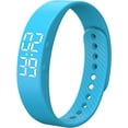 thumbnail image 1 of Non-Bluetooth Fitness Tracker Watch Pedometer Digital Step Counter Calorie Counter Distance Activity Tracker Alarm LED Fitness Watch IP65 Water Resistance, 1 of 12