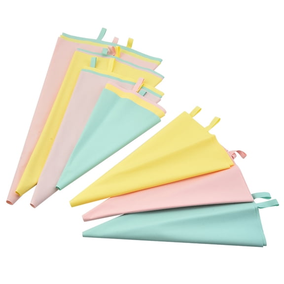 Non-Breakable Piping Bag - Non-Sticky - DIY - Foldable Storage - 12/14/18 Inches - Silicone Cream Squeeze Bag - Cake Decorating Tools - Kitchen Supplies