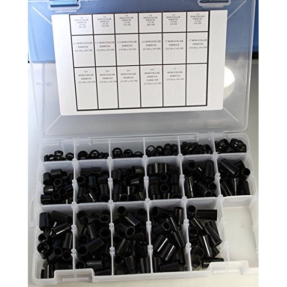 Non- Collard Ferrule Kit 396 Assorted Ferrules