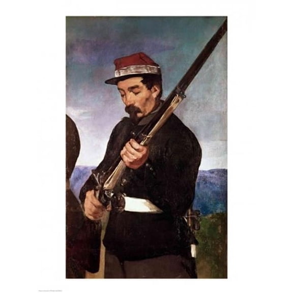 Non Commissoned Officer Holding His Rifle Poster Print by Edouard Manet - 24 x 36 in. - Large