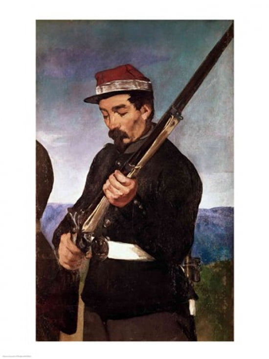 Non Commissoned Officer holding his Rifle Canvas Art - Edouard Manet (18 x 24)