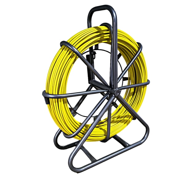 Non-Conductive Fish Tape 656Ft - 1/4" Cable Puller for Electrical Conduit