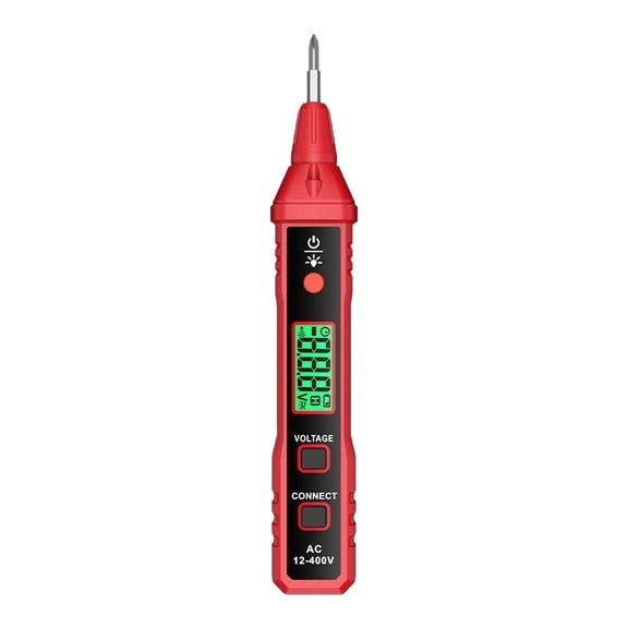 Non-Contact AC Voltage Tester LCD Display AC 12-400V Electrical Tester for Live/Null Wire Judgment