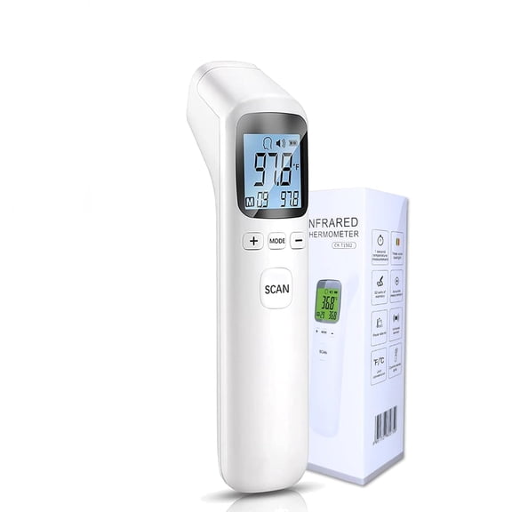 Non-Contact Forehead Thermometer - Infrared Digital Thermometer for Adults Kids Elderly, Touchless Temperature Scanner for Fever with Body and Object Modes (Batteries NOT Included)