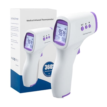 Non-Contact Infrared Digital Thermometer for Adults & Kids – Fast, Accurate, Touchless Forehead Thermometer with LCD Display