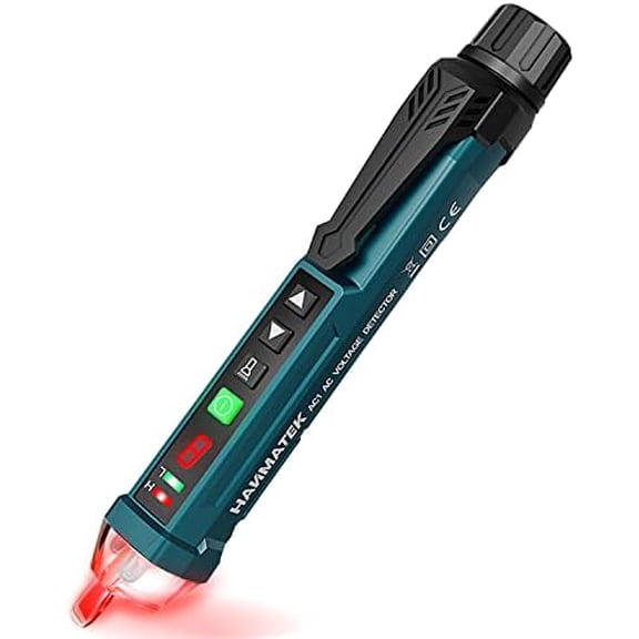 Non-Contact  Tester with 9 Gear Adjustable Sensitivity  Detector AC Circuit Tester Tool LCD Display  Flashlight Buzzer  Range12V-1000V & Live/Null Wire Judgment AC1