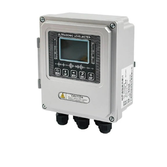 Non-Contact Ultrasonic Open Channel Flow Meter Wall Mount Water Sensor for Sewage Parshall Flume Rectangular Weir Use ,Good Performance