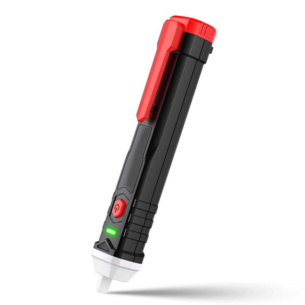 Non Contact Voltage Detector Pen, 50V to 1000V AC, LED Alarms, with