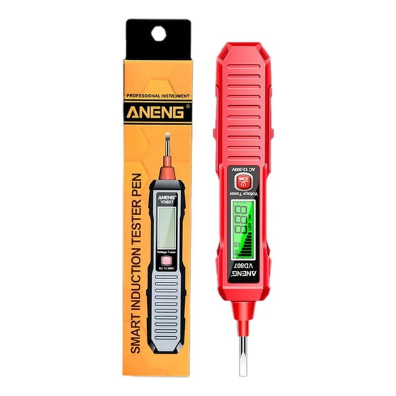 Non-Contact Voltage Tester Pen, 12V-300V Voltage with LED Flashlight & E For Electricians, Audio-Alarm,