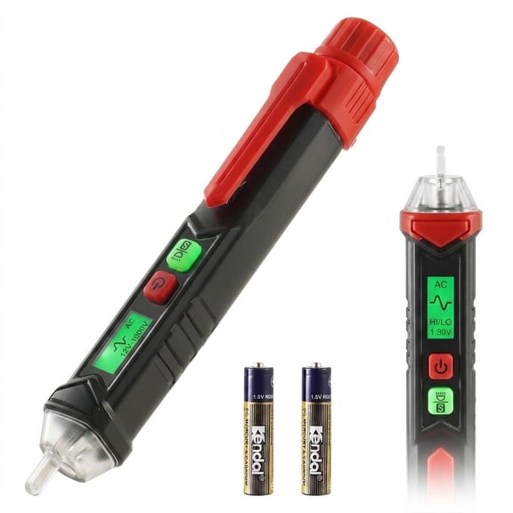 Non-Contact Voltage Tester Pen, Dual Range AC 12V-1000V Detector, Live & Null Wire Tester with Audible/Visual Alarm, CAT III 1000V