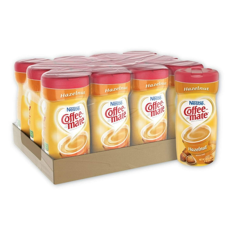 Non-Dairy Powdered Creamer, Hazelnut, 15 oz Canister, 12/Carton Non-Dairy Powdered Creamer, Hazelnut, 15 oz Canister, 12/Carton