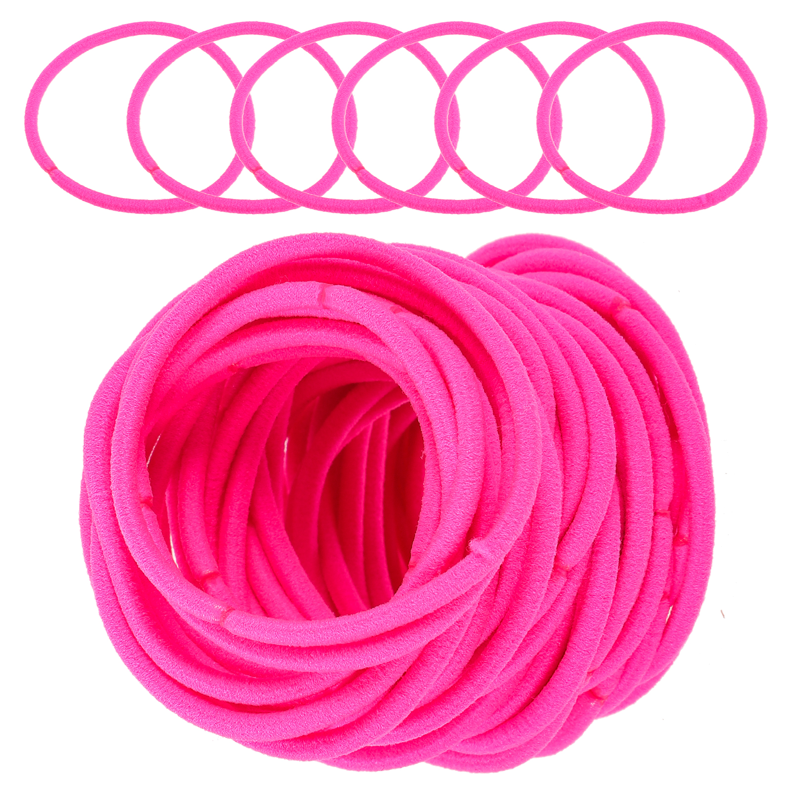 Non Damaging Hair Tie Kids Rubber Bands for Child 50 Pcs High