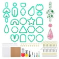 NonDeformable Plastic Clay Cutters Earrings Cutters, Various Shapes
