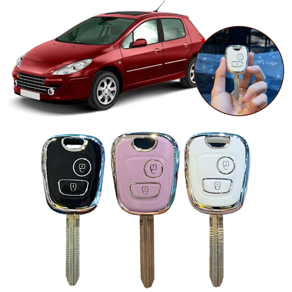 Car Key Cover Silicona Protector Negro Compatible Con