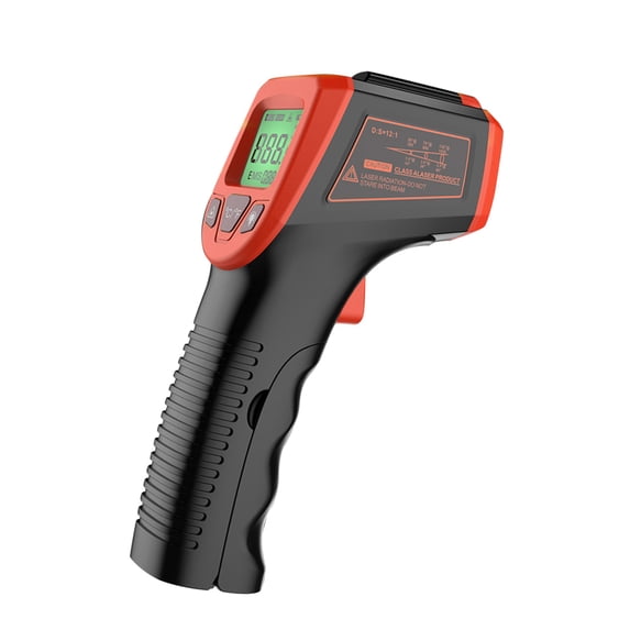 Non Digital Temperature Infrared Thermometer, LCD Display, Red