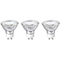 thumbnail image 1 of Non-Dimmable GU10 LED Light Bulbs, 2700K Soft Warm Light GU10 Bulb Replacement for Recessed Track Lighting, 4W LED Bulbs with 100°Flood Beam for Kitchen, Range Hood, Living Room, Bedroom, 3 Pack, 1 of 9