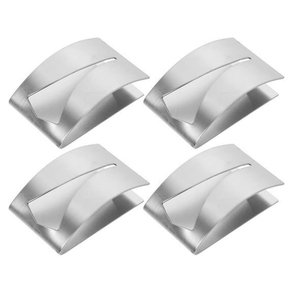 Non- Drilling Towel Holder 4 Pcs Grab Hook Wall Hanging Towels Mounted Kitchen Hooks