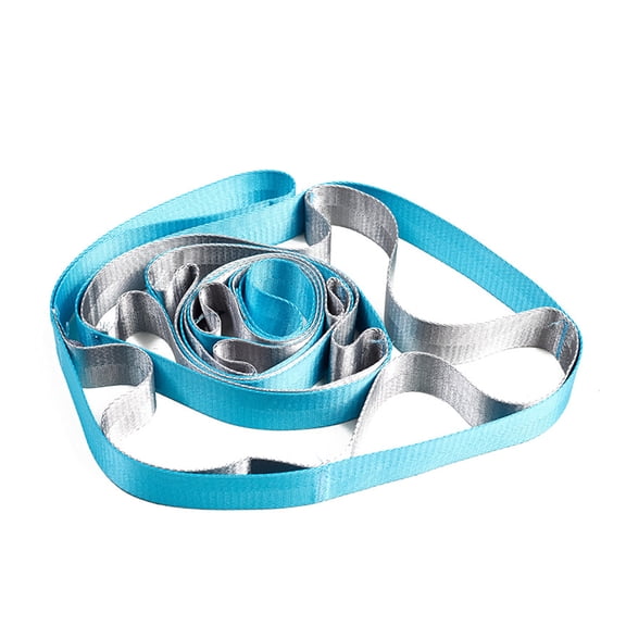 Non Elastic Multi Loop Exercise Stretching Band Forpilates, Dance, Hamstring, Gym - blue
