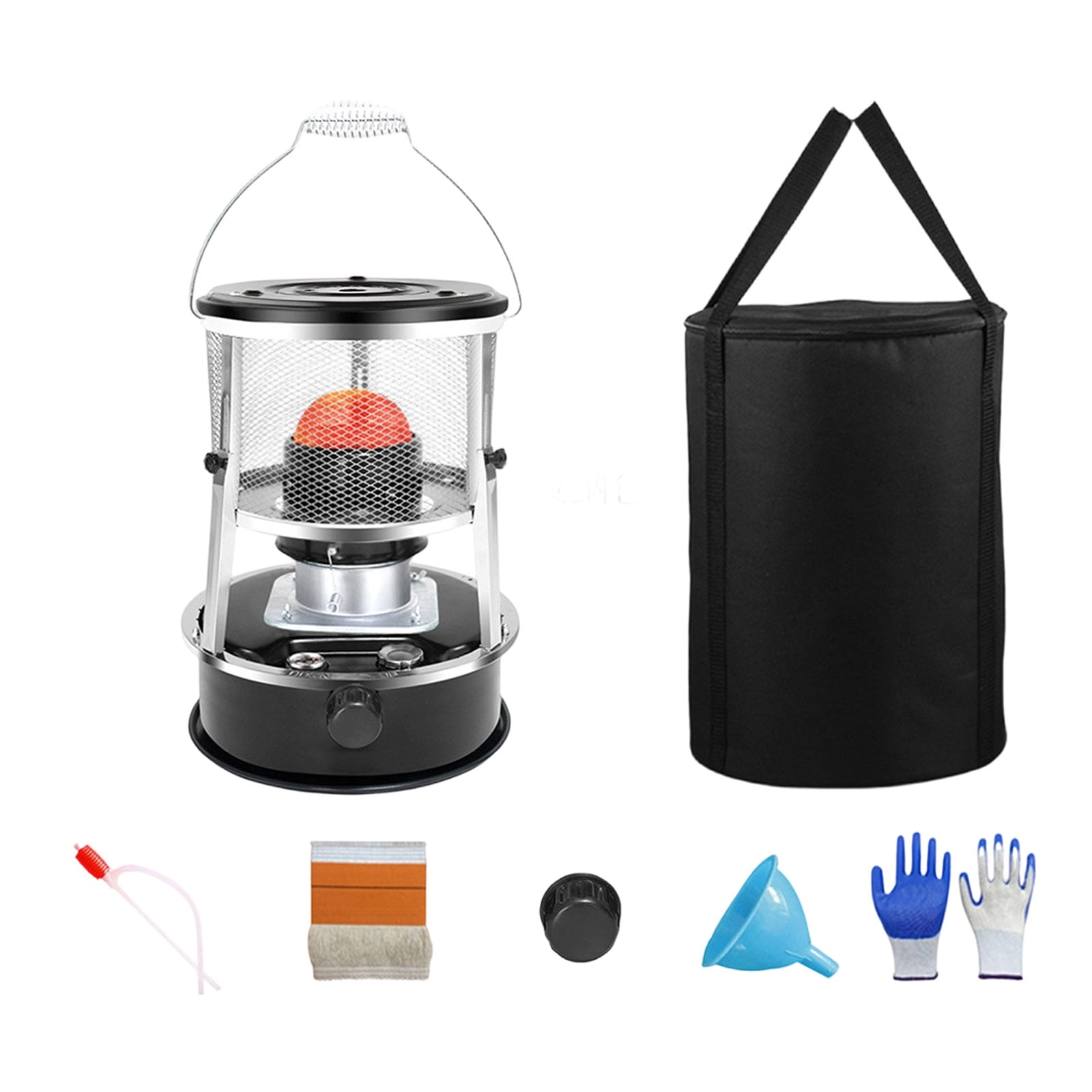 Non Electric Heaters For Indoor, 9000 Btu(Lasts 18 H) Kerosene Heater Indoor For Large Rooms, Portable Heater For Power Outage, Suitable For Camping, Home, Garage, Emergency Heat