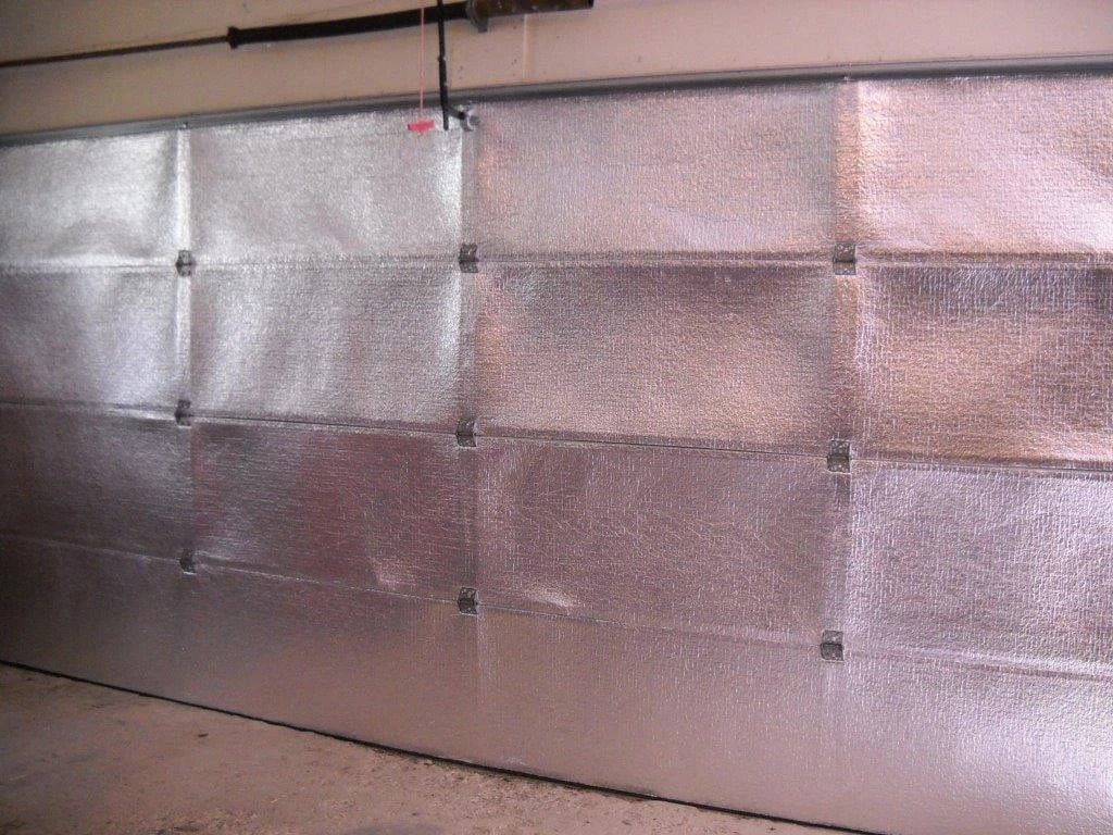 Non Fiberglass Reflective Garage Door Insulation Kit 10 Feet W x 7 Feet H (R8)