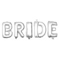 thumbnail image 1 of Non-Floating Bride Letter Balloons Bridal Shower Bachelorette Party Decorations Small 13 Inch (Silver), 1 of 5