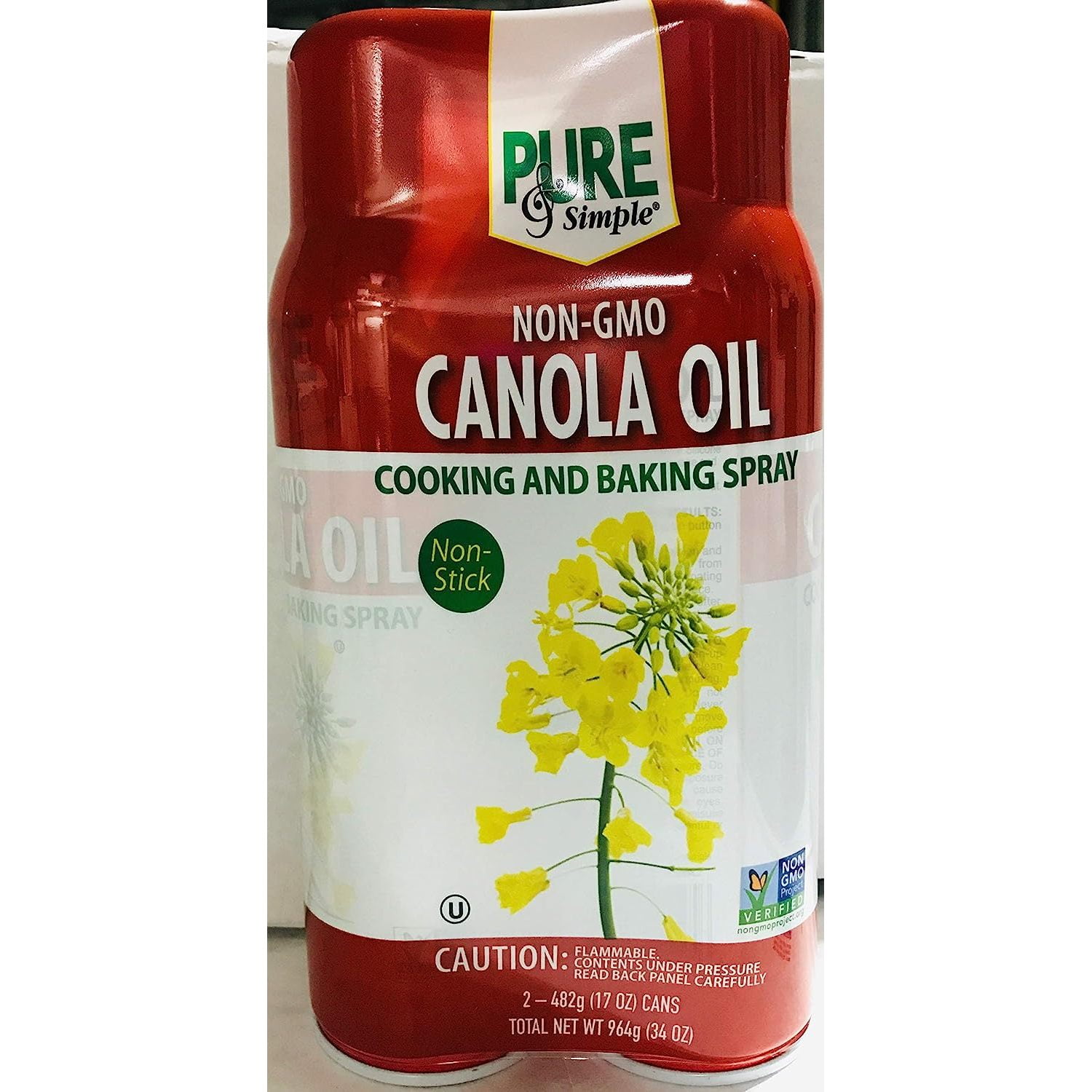 Non GMO Canola Oil Spray for Cooking and Baking