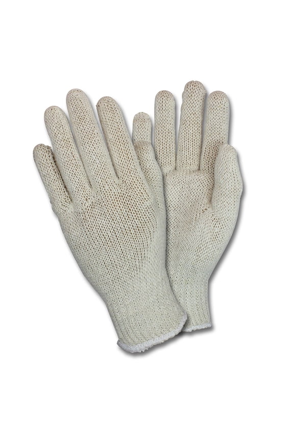Safety Zone String Knit Cotton Polyester Lightweight Gloves, Mens - Bag of 12 Pairs