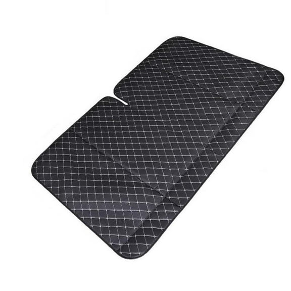 Non-Inflatable Car Back Seat Mattress, Foldable Portable Sleeping Pad for Road Trips and Camping, 50.4x31.5 Inch Comfort Support with Elastic Straps