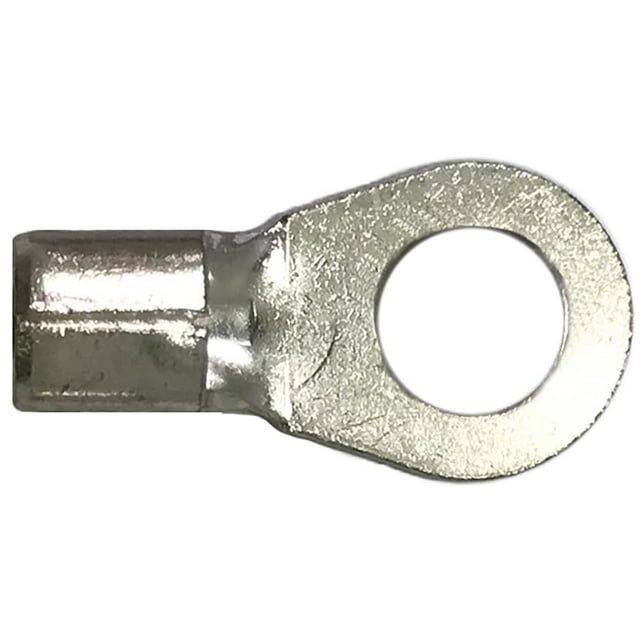 NonInsulated 6 AWG Gauge Ring Connector 1/4" Stud Electrical Wire