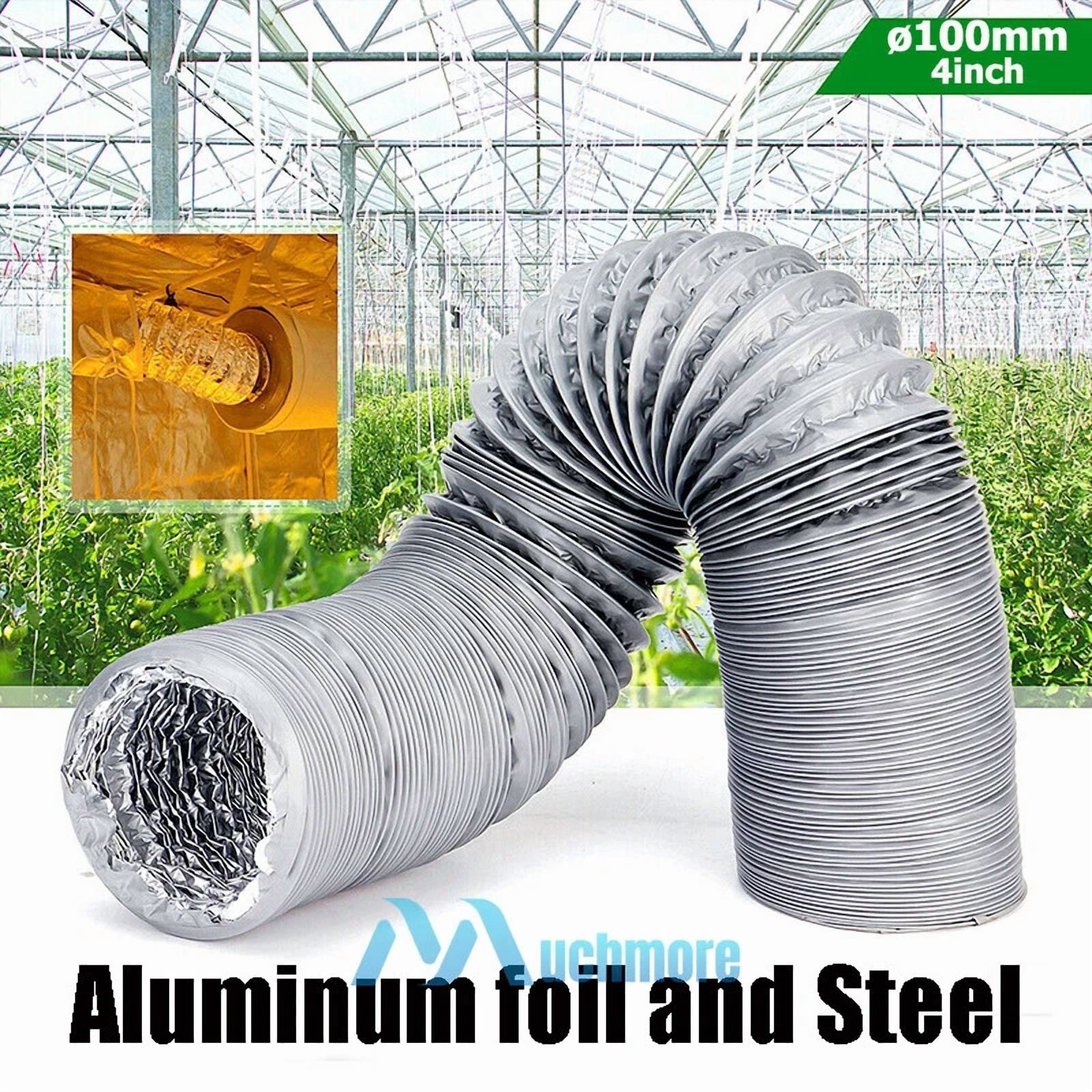 Non-Insulated Flexible Aluminum Air Ducting Dryer Vent Hose For Hvac Ventilation