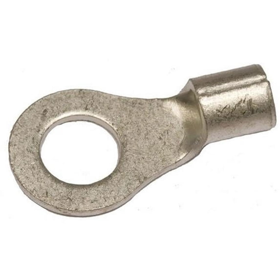 Non-Insulated Ring Terminals - 12-10 Wire, 0.25 in. Stud Bulk Bag