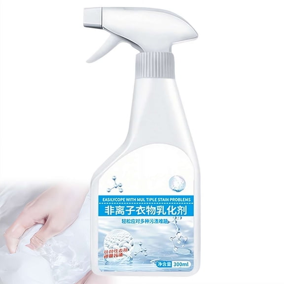 Non-Ionic Fabric Emulsifier Spray Stain Remover for Oil, Grease & Yellowing, Powerful Penetrating Clothing Cleaner