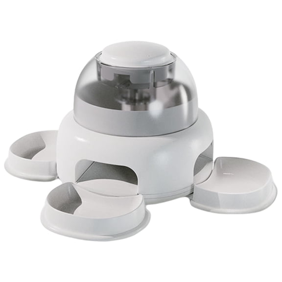 Non- Kitten Interactive Dog Toy Training Leakage Toys Food Slow Feeder Feeding Treat Dispenser for Indoor Cats Pets Accessories with Four Trays