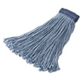 thumbnail image 1 of Non-Launderable Cotton/synth Cut-End Mop Heads, Ctn/syn, 24 Oz, Be, 12/ct, 1 of 3