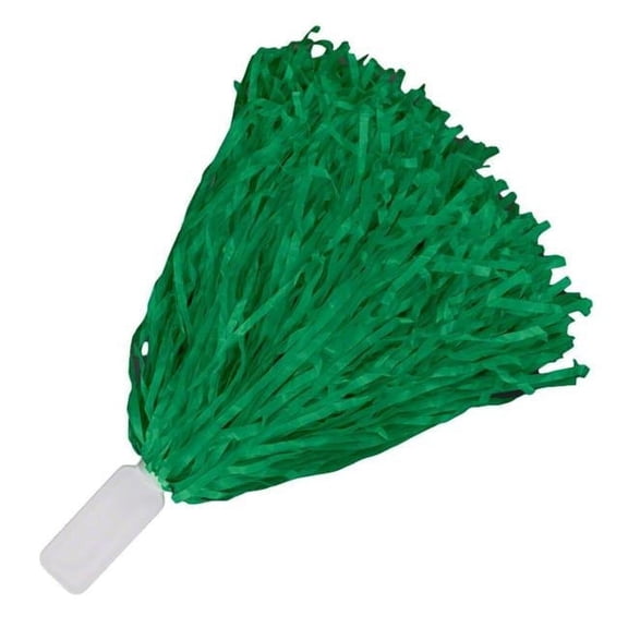 Non Light Up Short Handle Cheer Pom Poms, Green